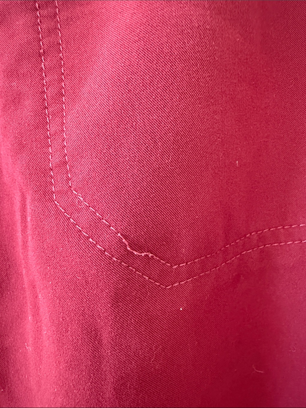 Jaanuu Wine Red Women's Jogger Scrub Pants - Picture 4 of 11